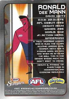 2007 Kraft AFL Action Heroes #NNO David Neitz Back